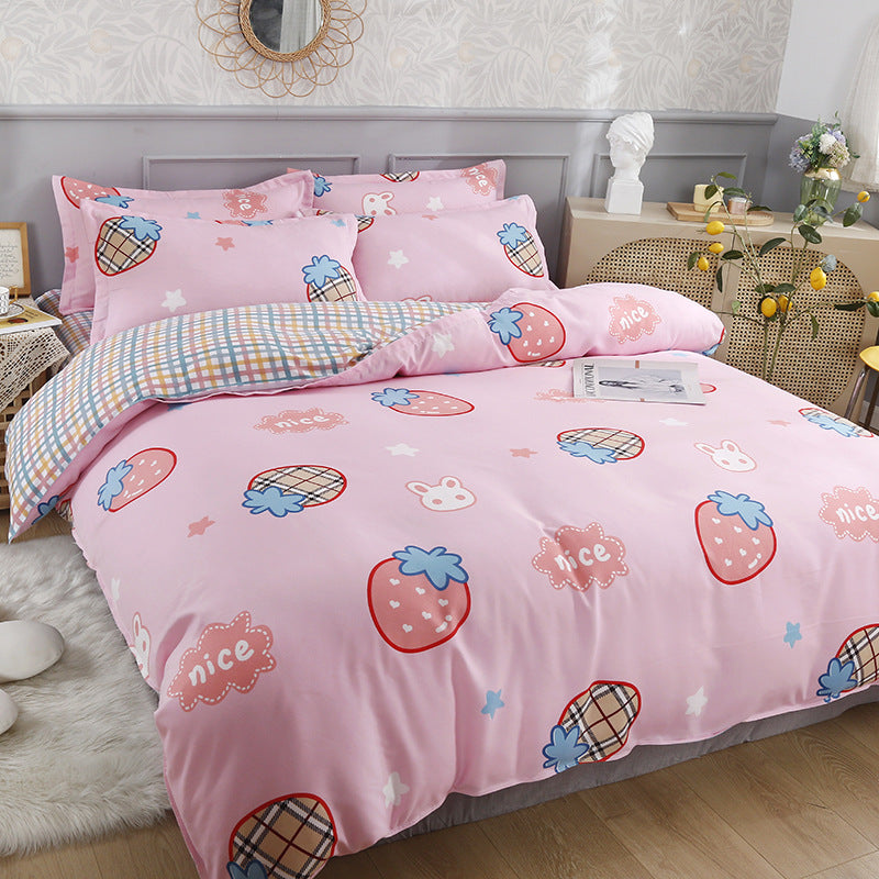 Pure Cotton Bedding Set - Multiple Sizes & Styles, Soft & Comfortable