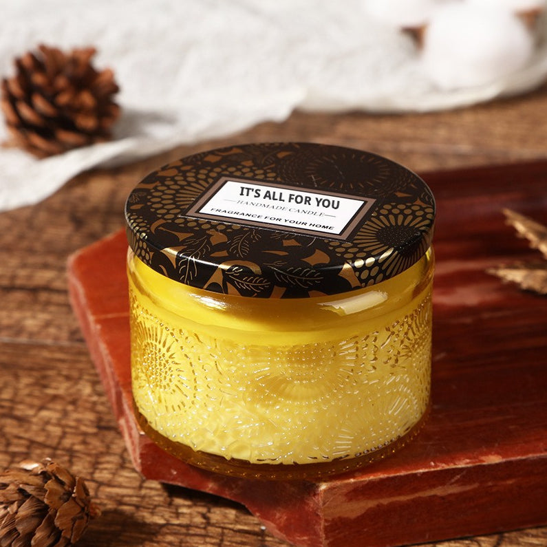 Smoke-Free Scented Candle with Bergamot Soybean Wax - 1 Piece