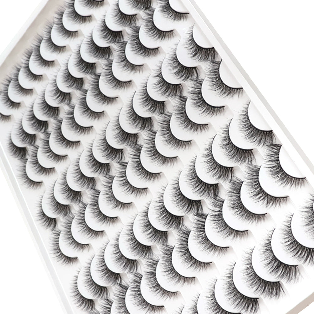 3D False Eyelashes - Multi-Layered Realistic Soft Black Lashes
