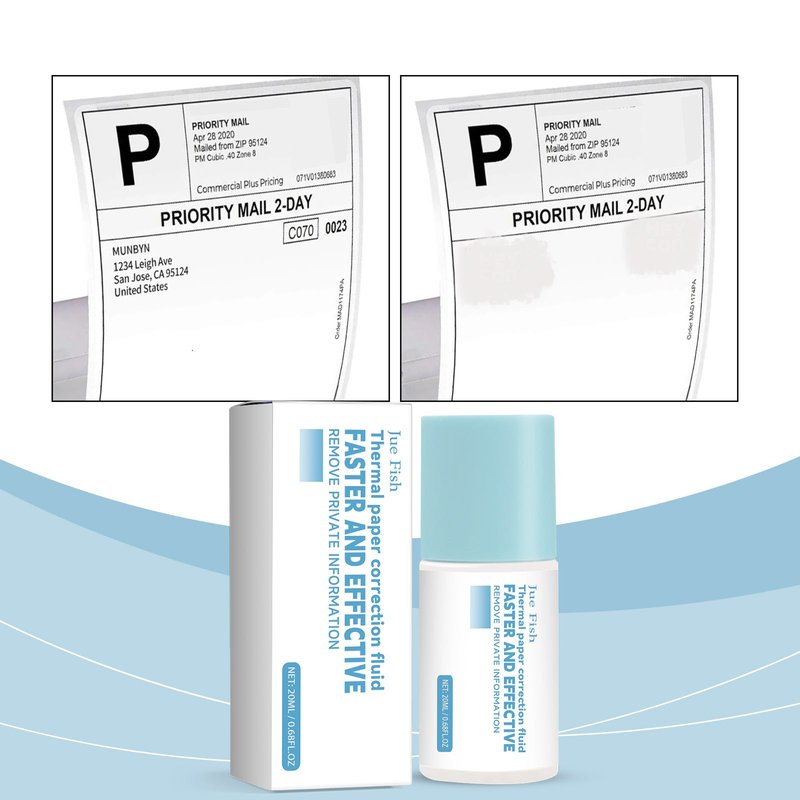 Thermal Paper Correction Fluid - 20ml Box for Office & Paper Repairs