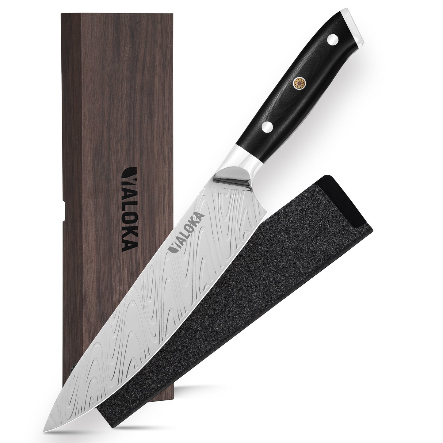 Professional 8 Inch Chef Knife - High Carbon Steel, G10 Handle