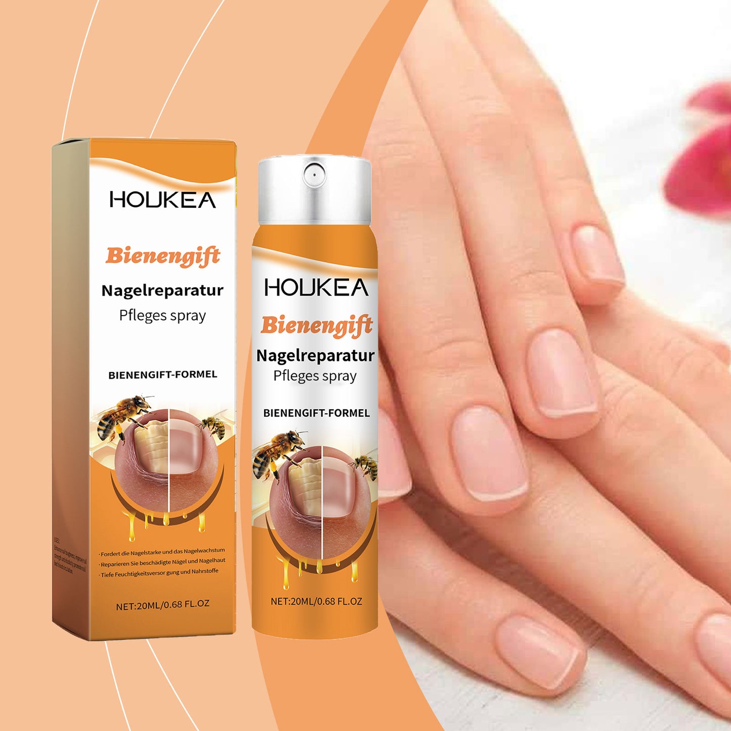 Bee Venom Nail Care Spray - Natural Nail Nourishing & Strengthening Solution