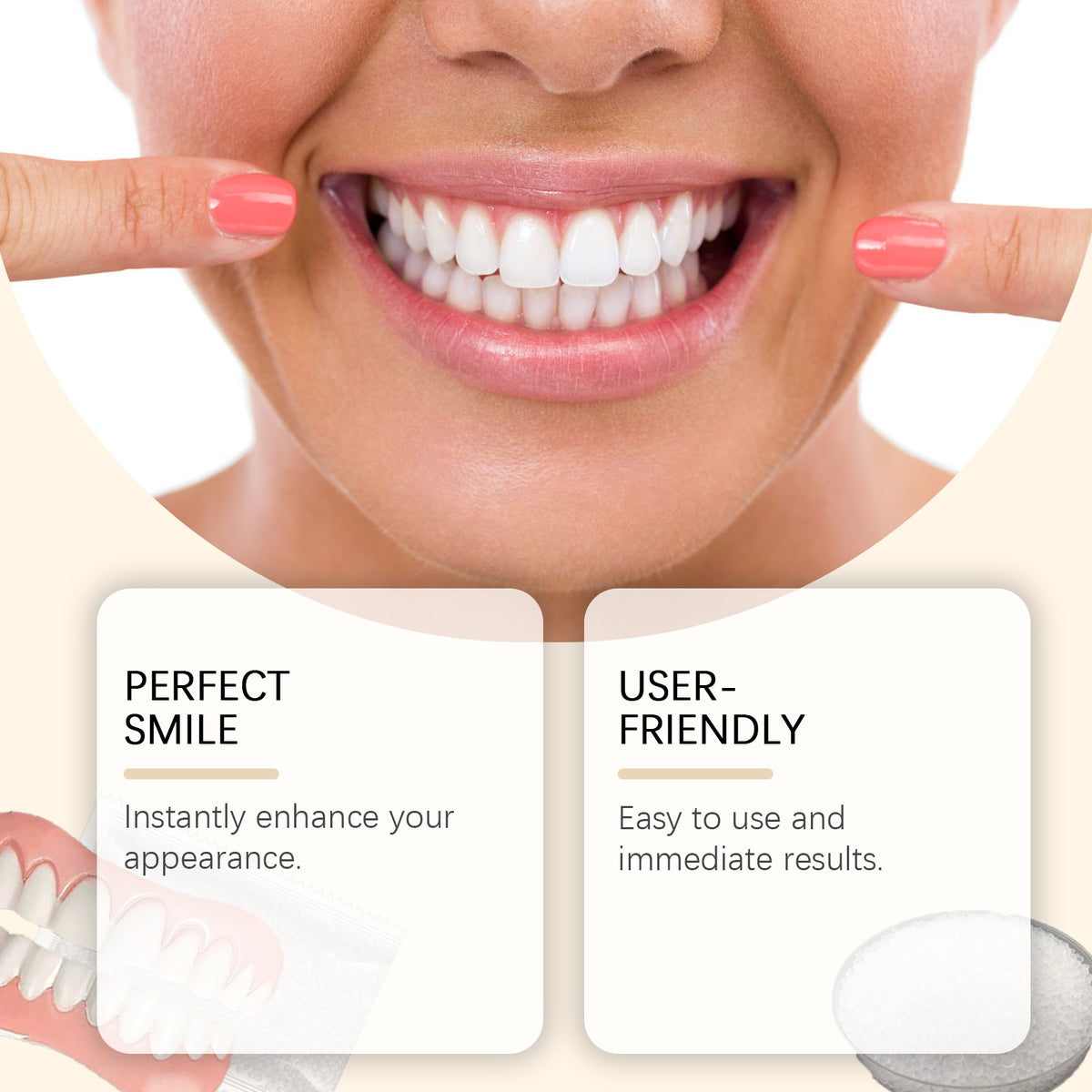 Silicone Denture Set for Beautiful Teeth