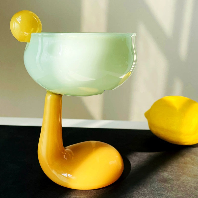 Creative Cartoon Dessert Ice Cream Goblet - Heat-Resistant Glass Drinkware
