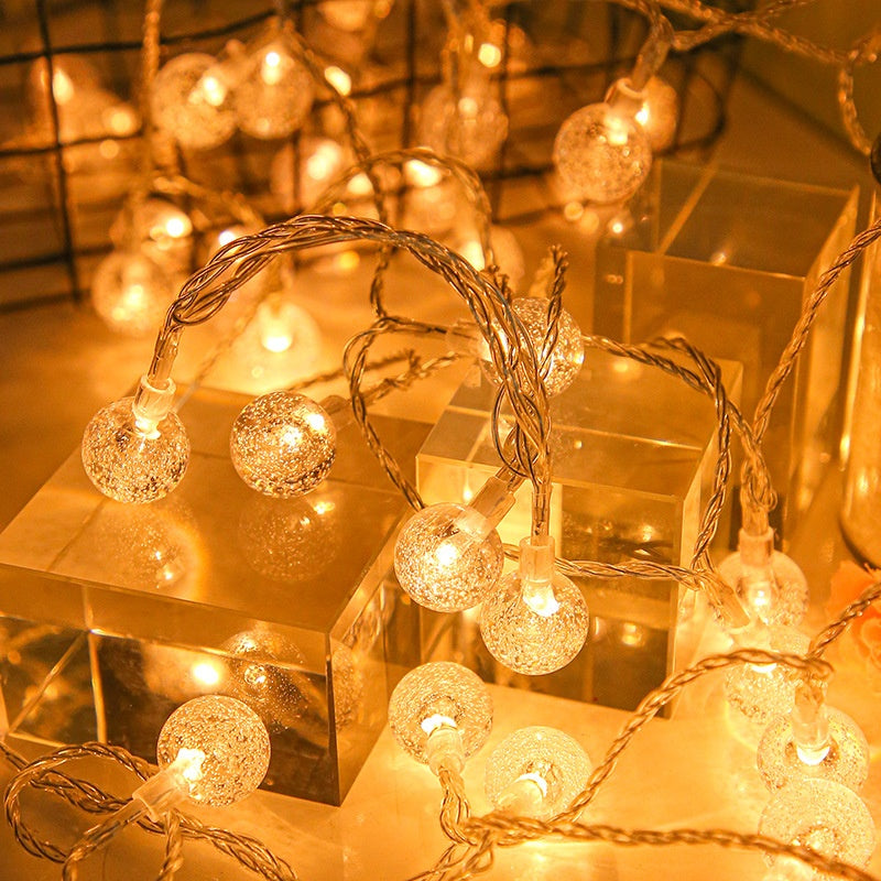 Waterproof LED Bubble Ball String Lights for Outdoor & Indoor Decoration