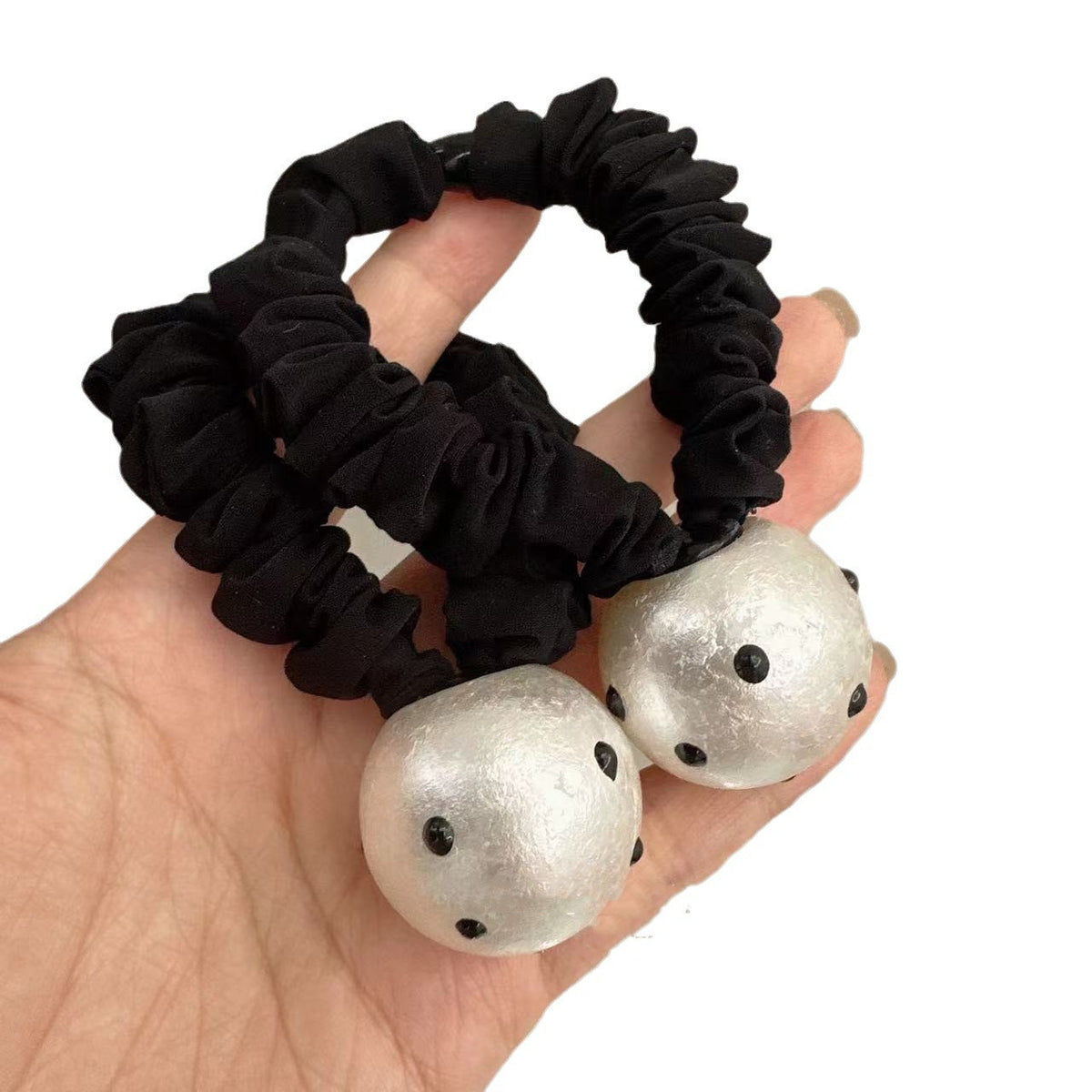 Polka Dot Big Bead Headband - Retro Hair Accessory for Women
