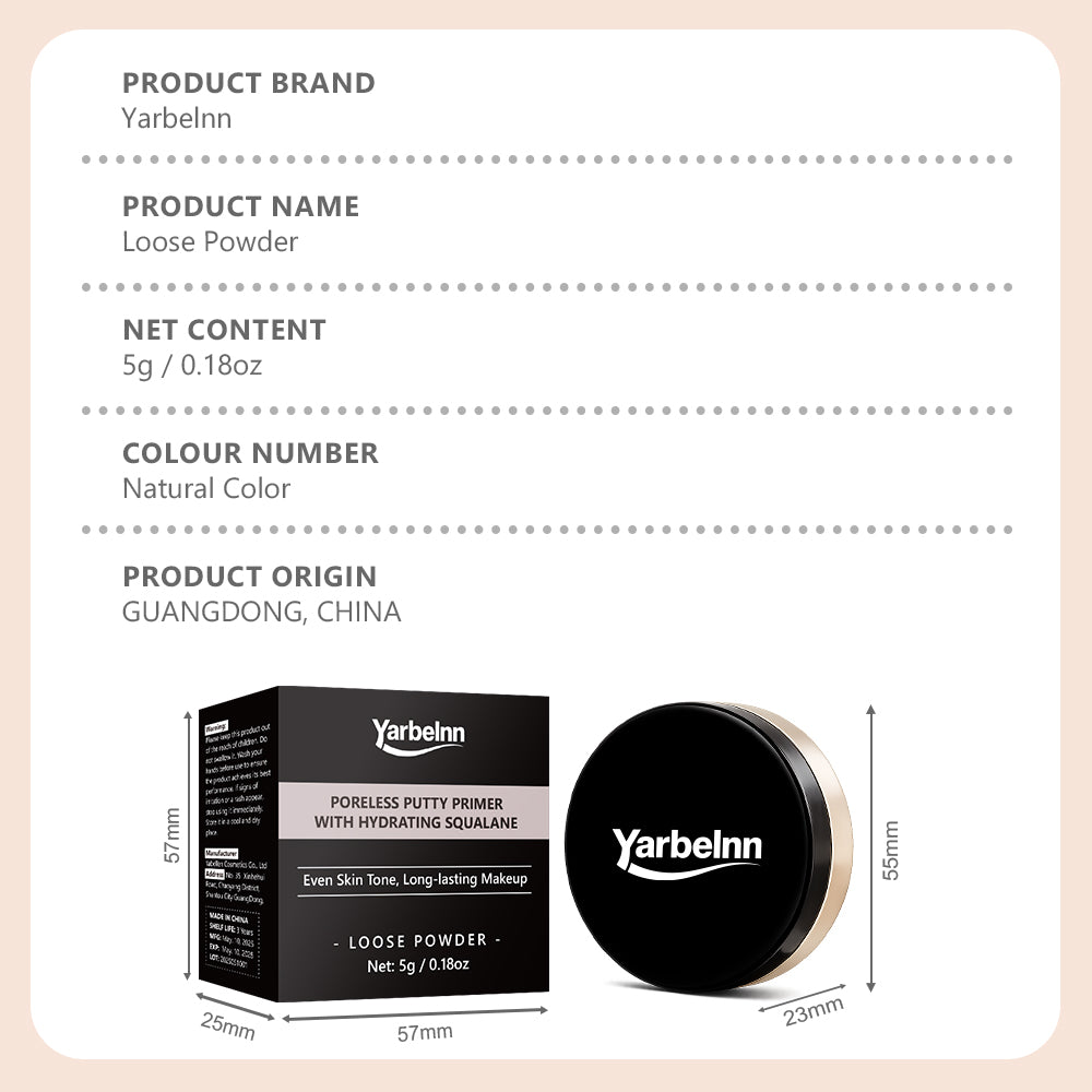 Makeup Contour Powder with Oil Control & Long-Lasting Fixing Powder - 5g, 10g, 15g Variants