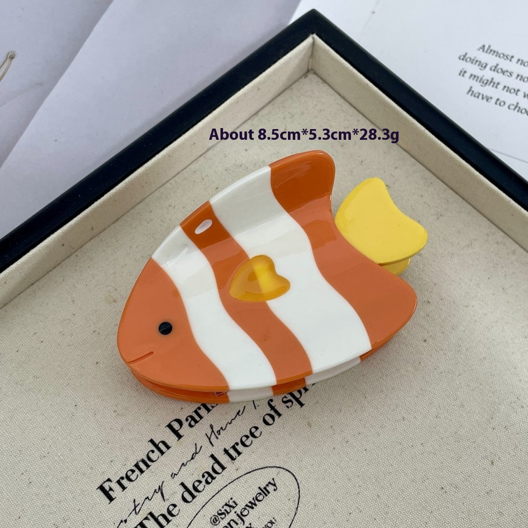 Ocean Design Hairpin - Conch, Whale & Crab Patterns