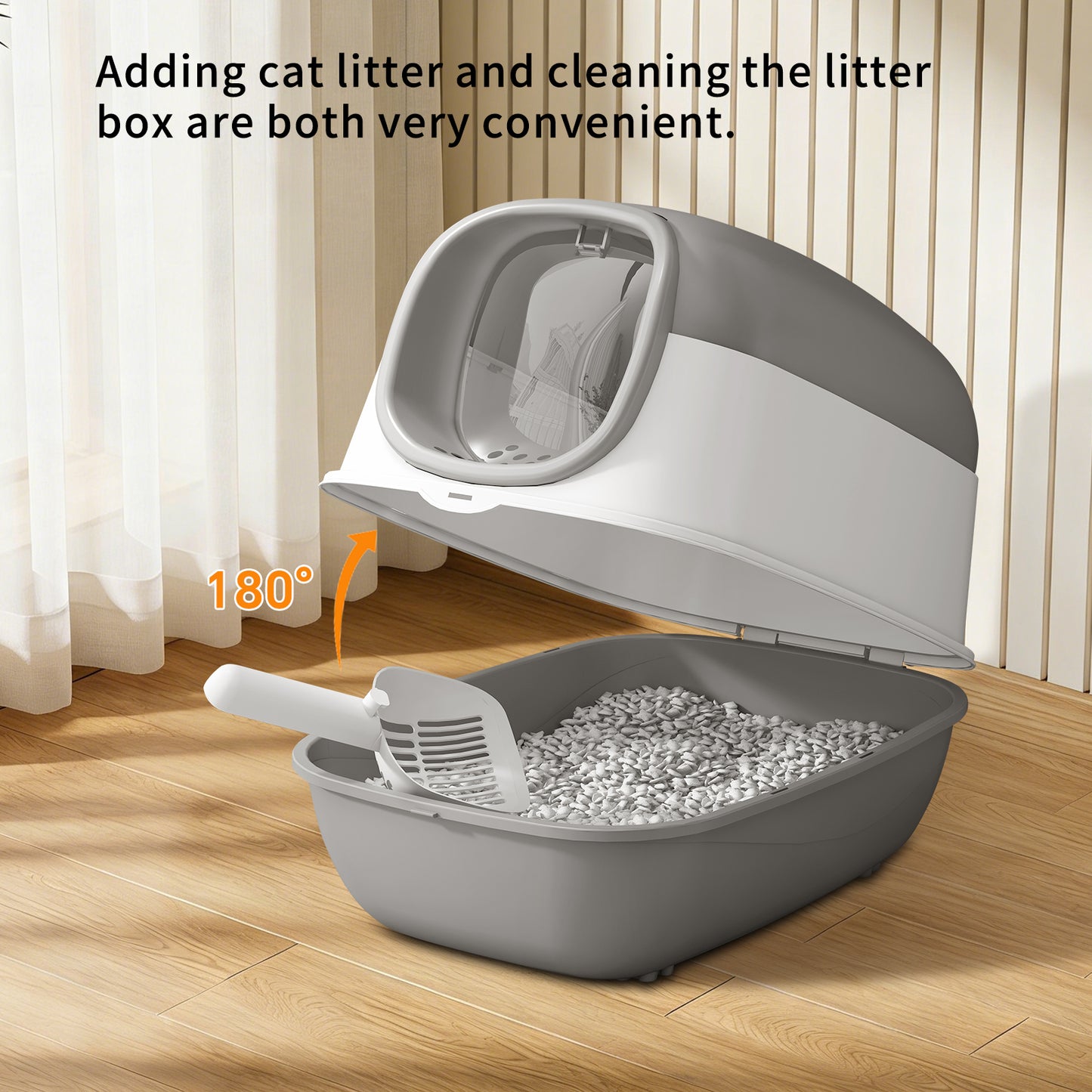 Self Pickup Cat Litter Box - Multiple Colors, Pet Furniture Tool