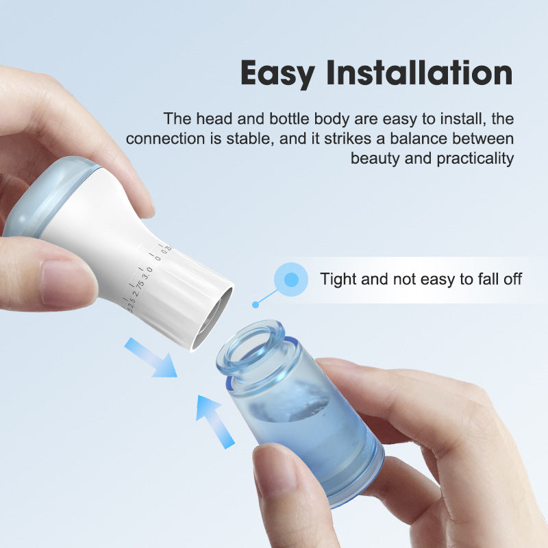 Micro Needle Scalp Care Roller - Blue, 10ML Skin & Hair Treatment Tool