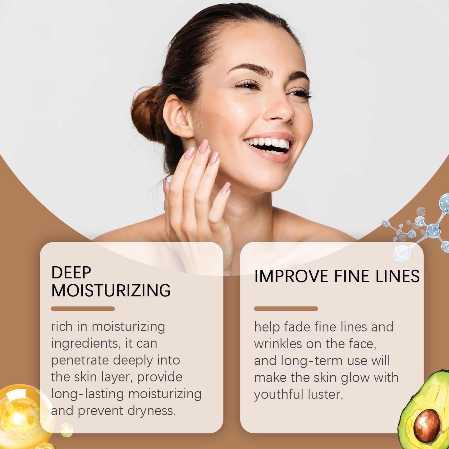 Avocado Anti-Wrinkle Moisturizing Cream - Vitamin E Facial Skin Care