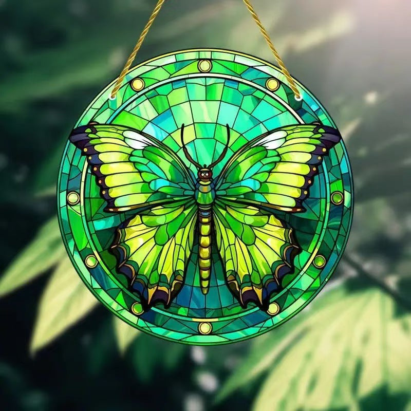 Butterfly Wall Art Decor - Acrylic Hanging Painting for Home & Garden