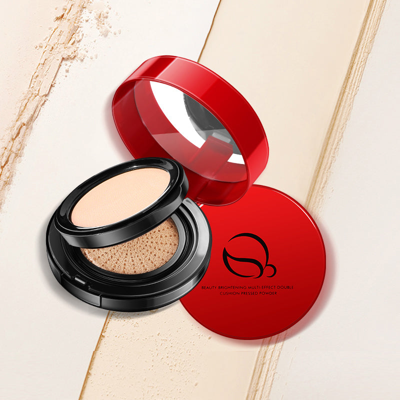 Double Layer Red Cushion Powder & Concealer Set for Face Makeup