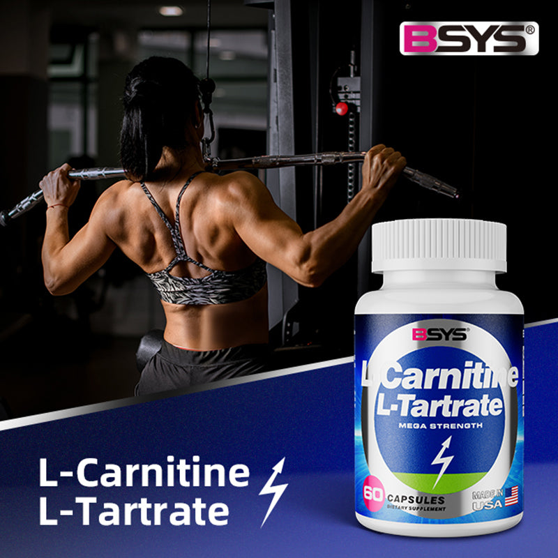 L-Carnitine L-Tartrate Supplement - 60 Capsules