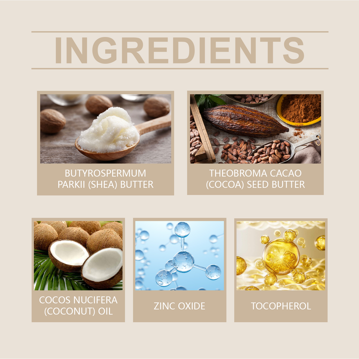 Moisturizing Deodorant Body Cream with Coconut Oil & Tocopherol