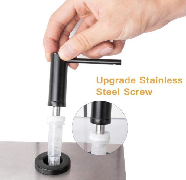 304 Stainless Steel Soap Dispenser for Sink - Matte Black, Brushed Gold & Natural