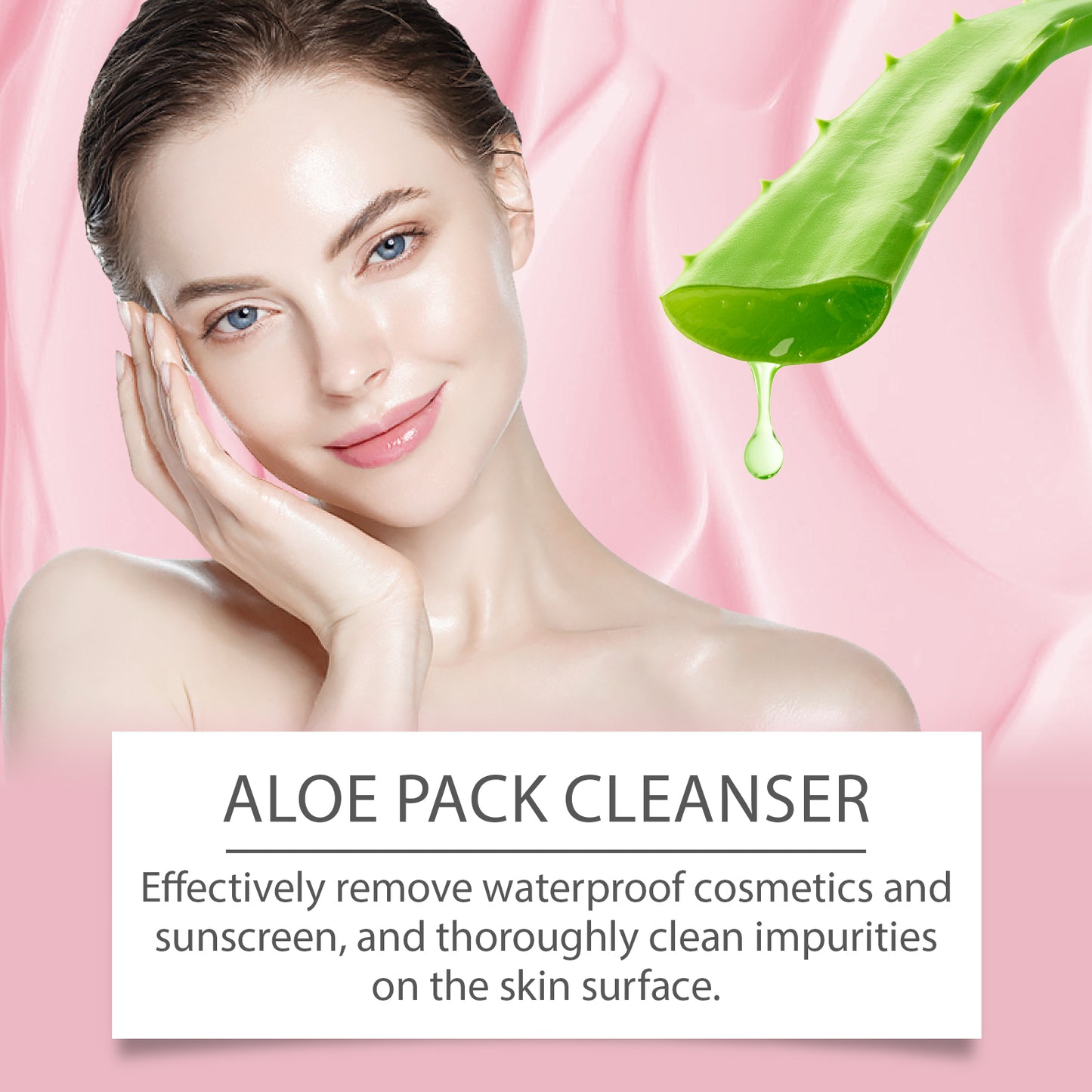 Aloe Soothing Facial Cleanser - Gentle Pore Cleansing & Makeup Remover