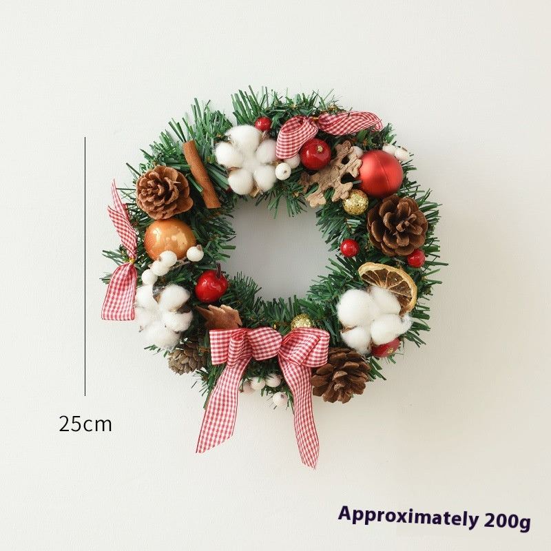 Christmas Garland Bow & Door Hanging Decorations for Festive Home Decor