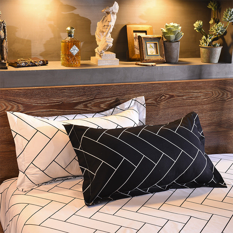 Three-Piece Bedding Set with Quilt Cover and Pillowcases - Multiple Sizes & Patterns