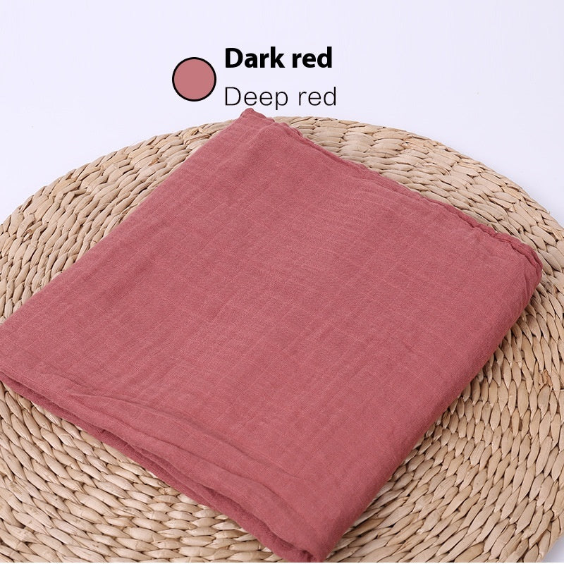 Infant Double-Layer Gauze Blanket - Soft Breathable Baby Bedding 120x120cm