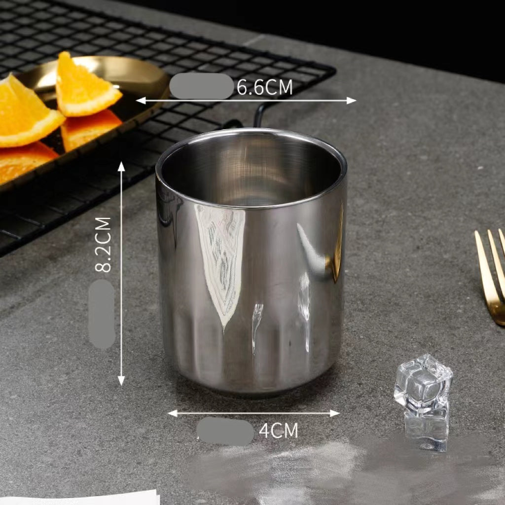 Stainless Steel Children's Water Cup with Double Layer Insulation - Multiple Colors