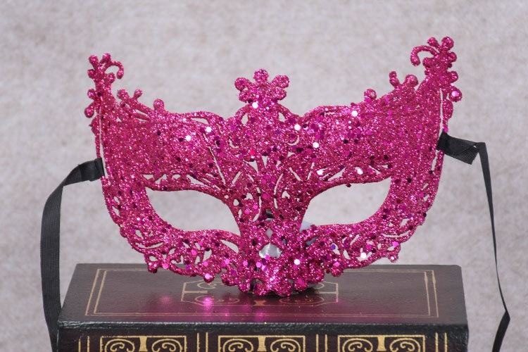 Gold Half Face Mask for Parties and Costumes - Bright Gold, Free Size