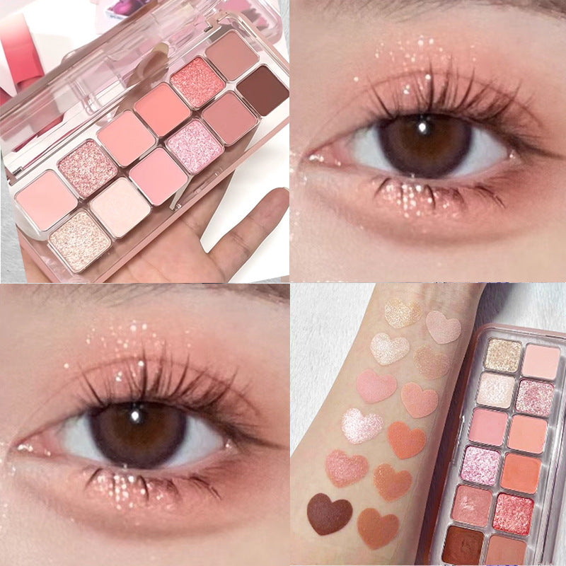 Versatile Eye Shadow Palette with 12 Colors for Makeup