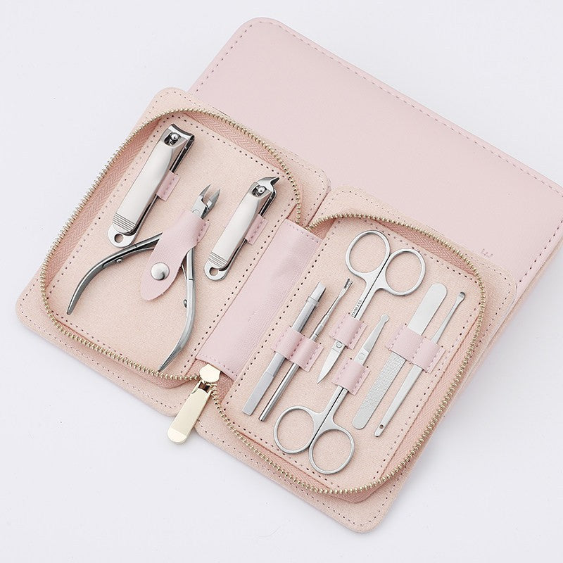 9-Piece Nail Clipper Set, Stainless Steel Manicure Kit