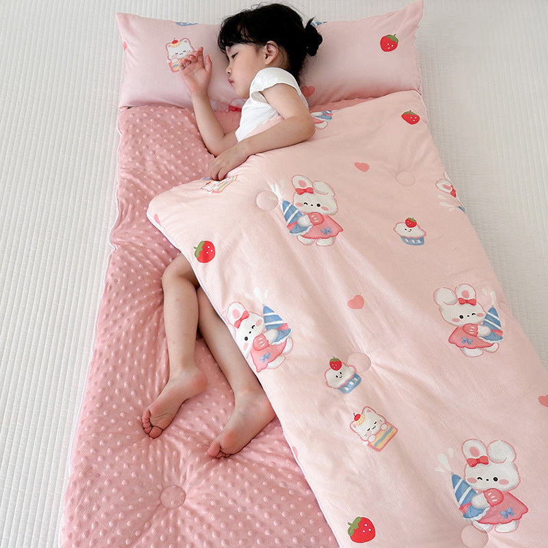 Children's Cotton Sleeping Bag for All Seasons - Anti-Kick Design
