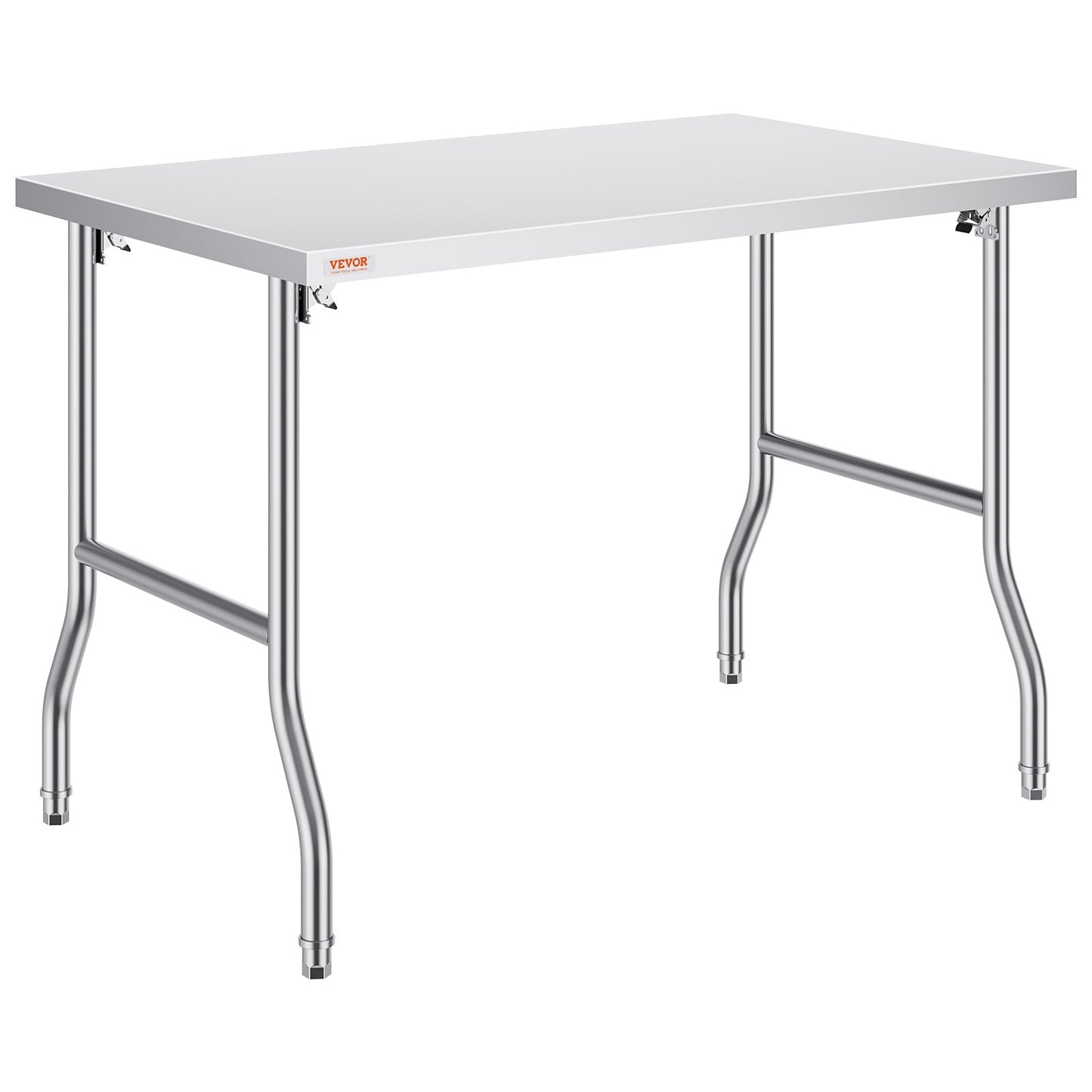 48 x 30 Inch Heavy-Duty Stainless Steel Folding Work Table