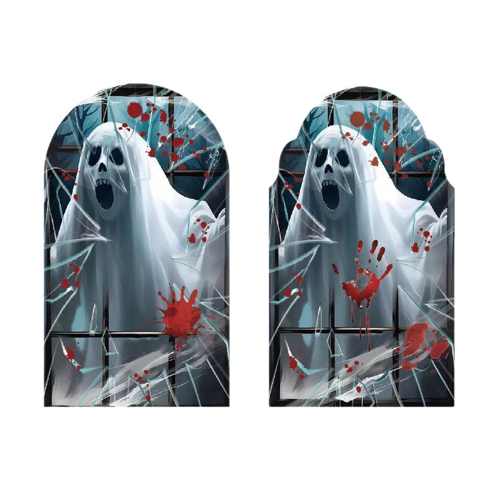 Ghost Holographic Mirror Halloween Decoration Multiple Styles & Sizes