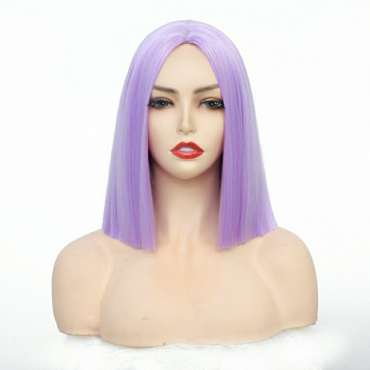 Shoulder Length Synthetic Wig - Bobo Straight Hair, Easy Wear for Ladies