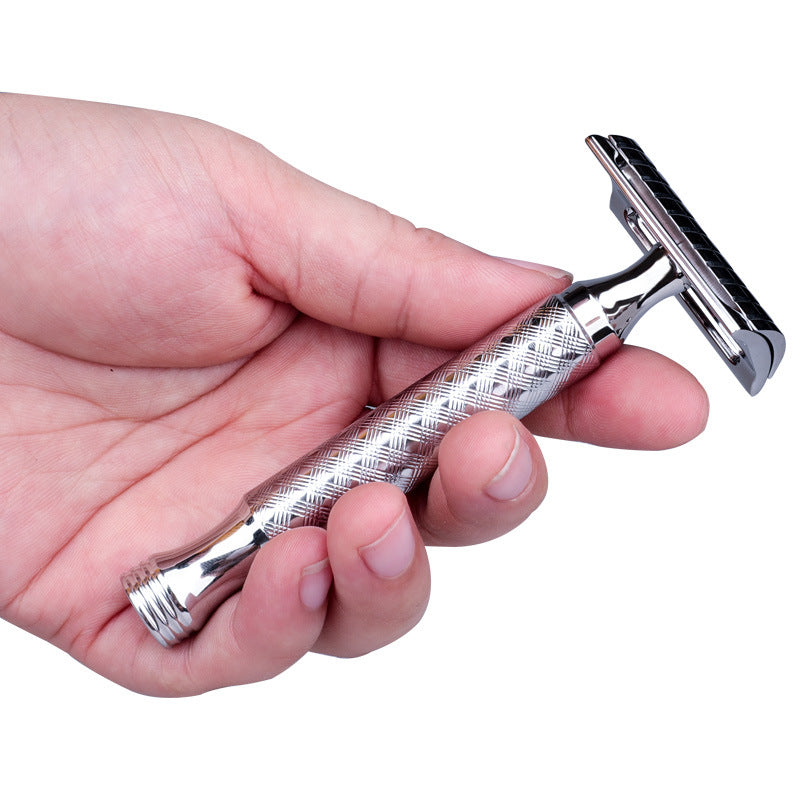 Men's Stainless Steel Double-Edged Shaver - Multiple Variants
