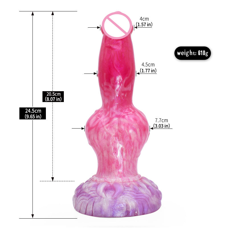Dual Use Anal and Vaginal Masturbator - Silicone Adult Wellness Toy