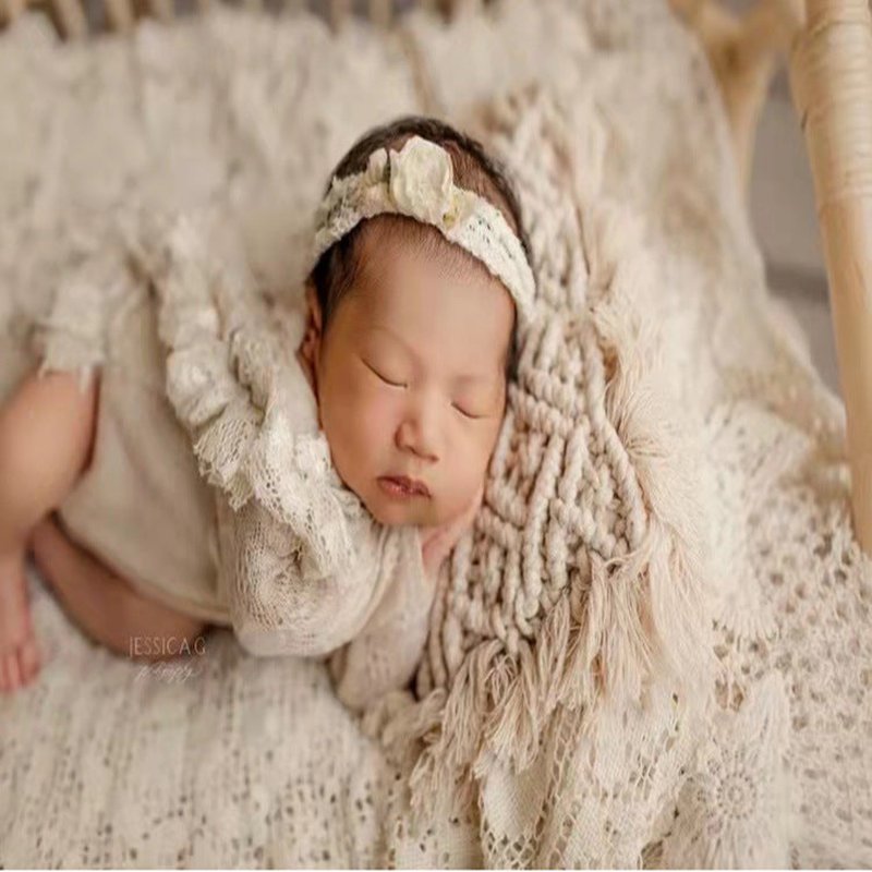 Hand-Woven Tassel Pillow for Home Decor - Soft Cotton Polyester Bedding Accent