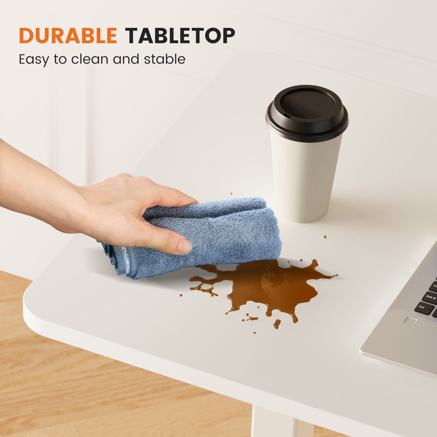 Adjustable Mobile Bed Table - Portable Computer Desk