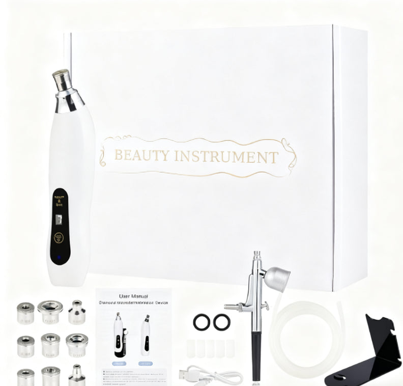 Diamond Microdermabrasion Beauty Device - 2-in-1 Exfoliation & Cleansing