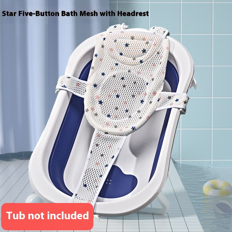 Baby Bathtub Non-slip Bath Mat Sponge for Safe Bathing - Multiple Colors