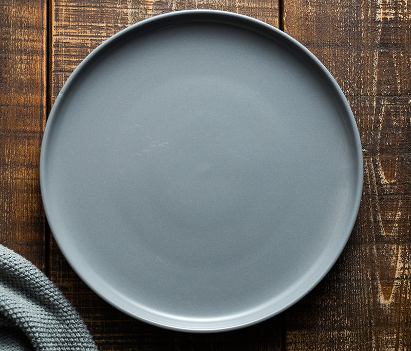 Nordic Ceramic Dinner Plate 10 Inch - Plain Style Kitchen & Diningware