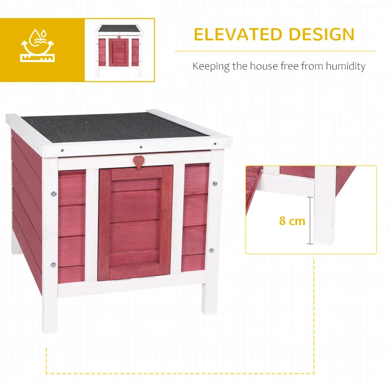 Outdoor Pet House with Waterproof Roof & Openable Top for Small Animals