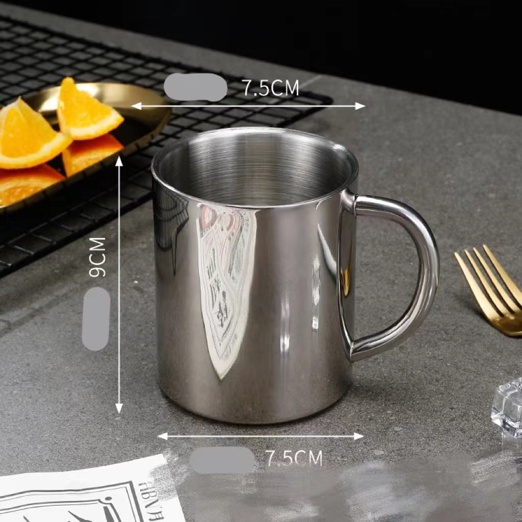 Stainless Steel Children's Water Cup with Double Layer Insulation - Multiple Colors