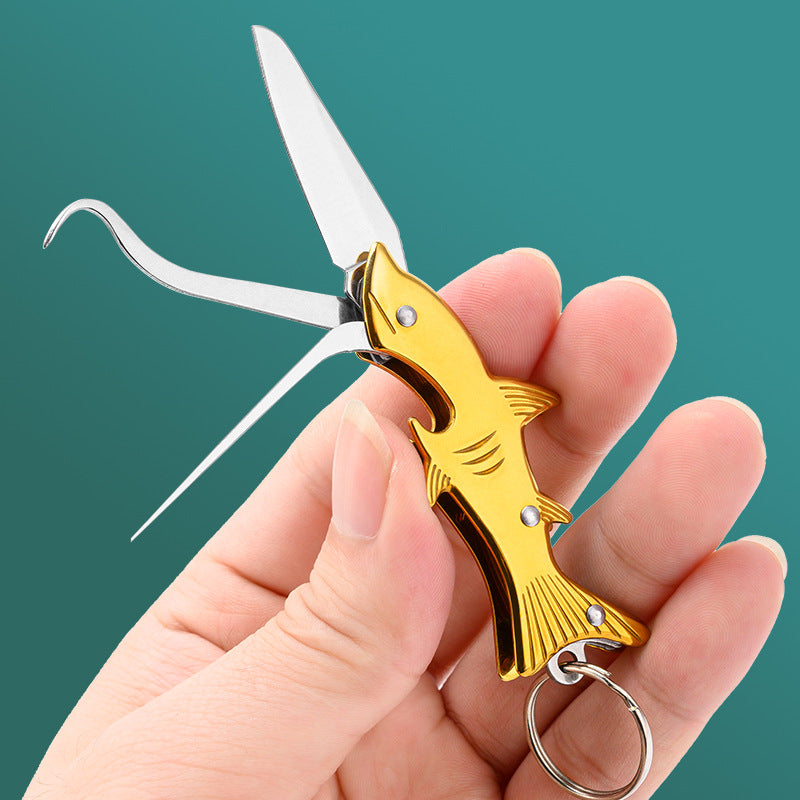 Stainless Steel Toothpick Knife Multi-Function Kitchen Tool - Non-Slip Grip