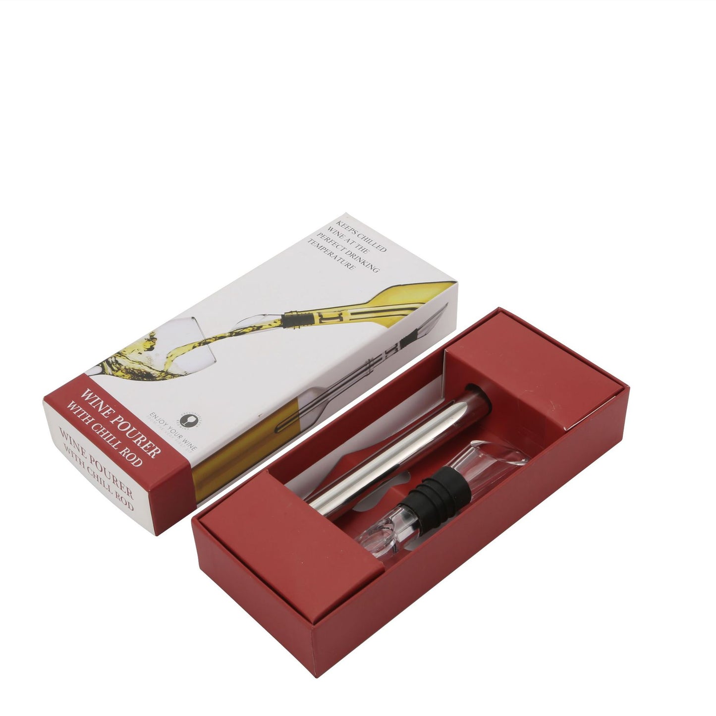 Stainless Steel Red Wine Ice Bar Tool - Modern & Durable