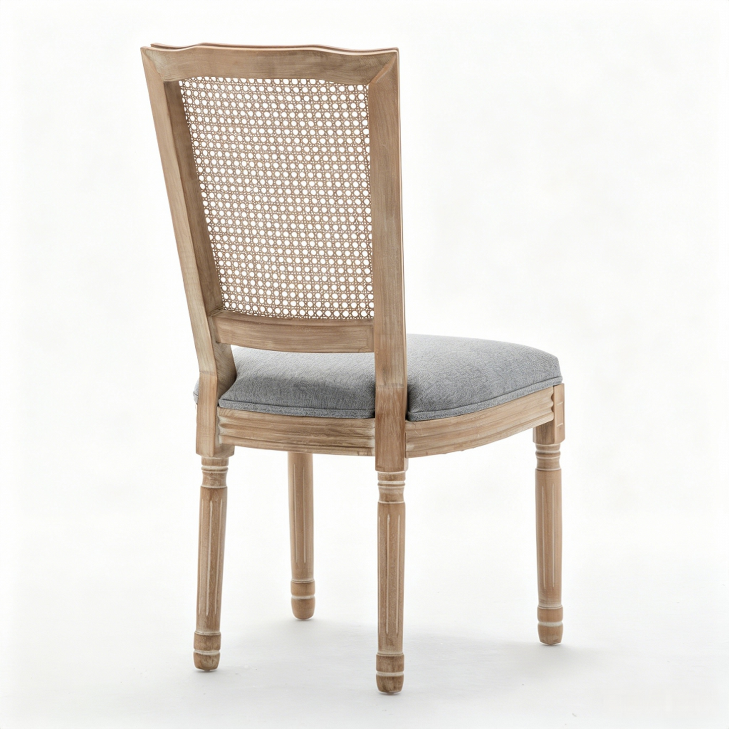 Farmhouse Solid Wood Dining Chairs with Cushioned Seat - Set of 2