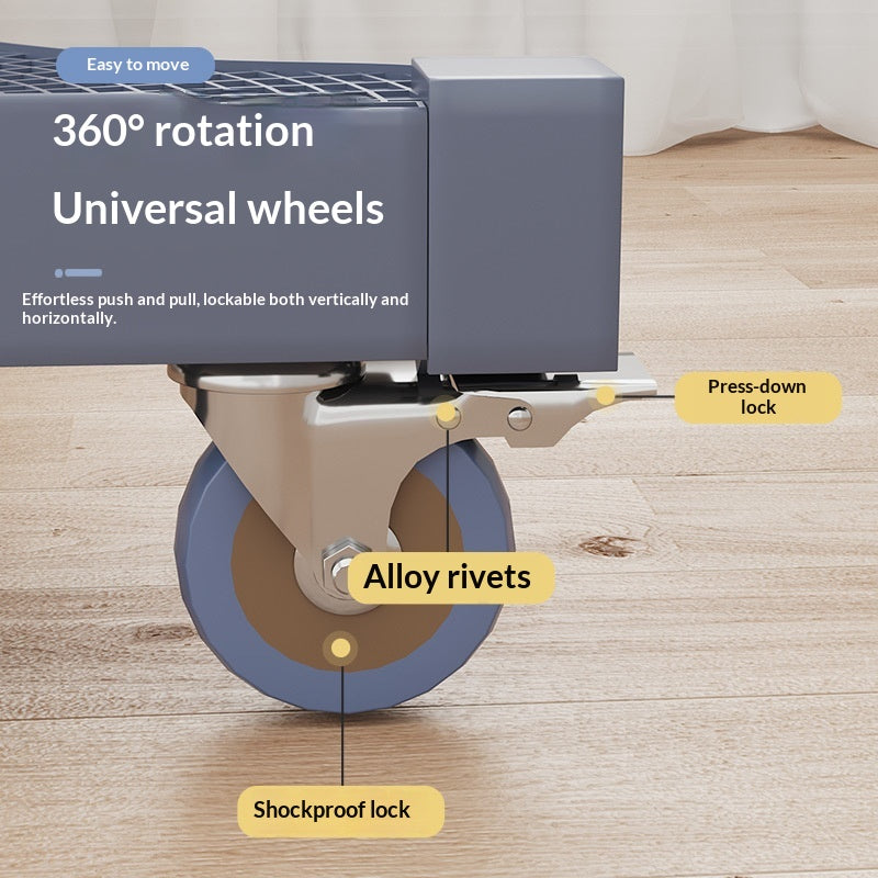 Universal Washing Machine Base Riser with Casters and Bracket