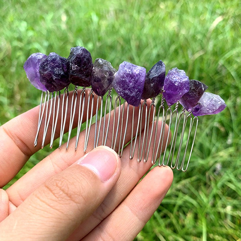 Natural Crystal Hair Comb 20 Teeth