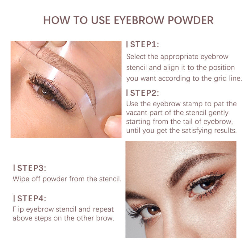 Eyebrow Contouring Powder Set - Natural, Light & Dark Shades for Precise Makeup