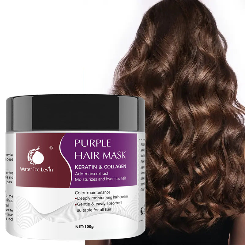 Portable Home Purple Deep Cleansing Soft Hair Mask