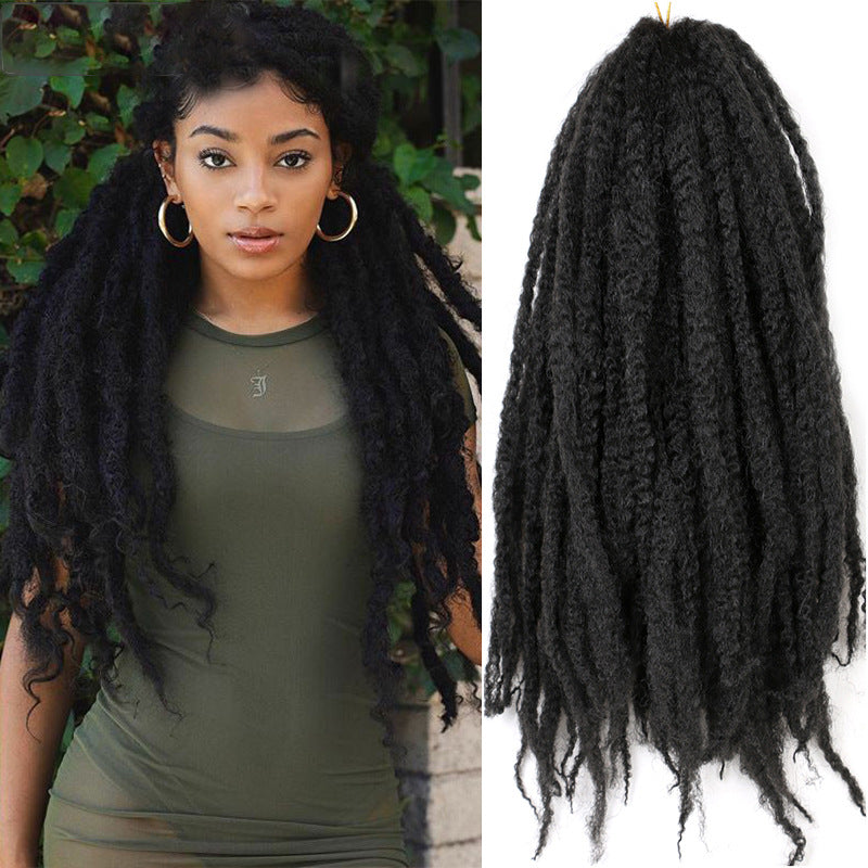 Big Dirty Wigs Crochet Puff Braids Synthetic Wig - Medium Length, Natural Look