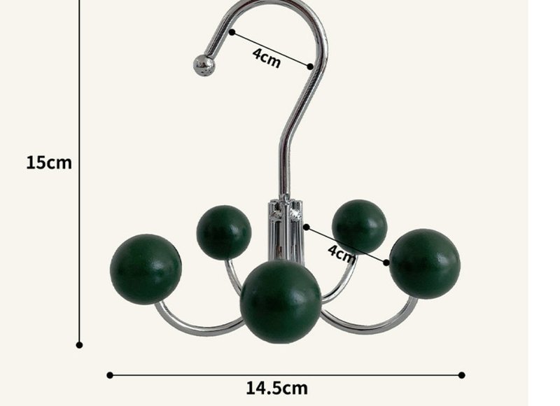 Multi-functional Rotating Hook Iron Clothing Rod for Wardrobe & Bathroom